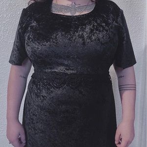 Brett Alixander Vintage Crushed Velvet Dress